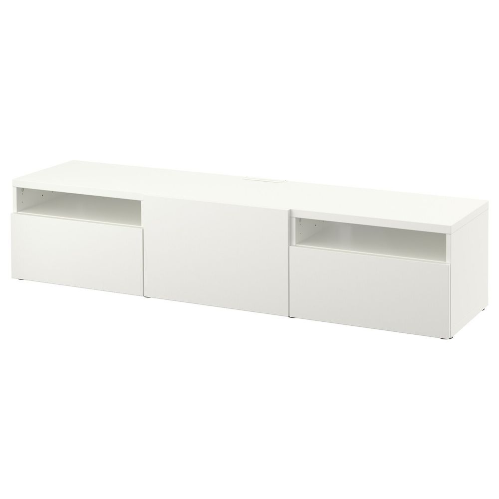 Тумба под ТВ, Лаппвикен белый, 180x42x39 см IKEA БЕСТО 392.503.09 - фото 1