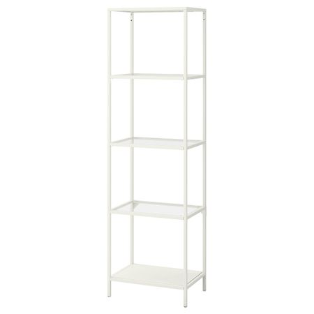 Стеллаж, белый, стекло, 51x175 см IKEA VITTSJÖ ВИТШЁ 803.034.37