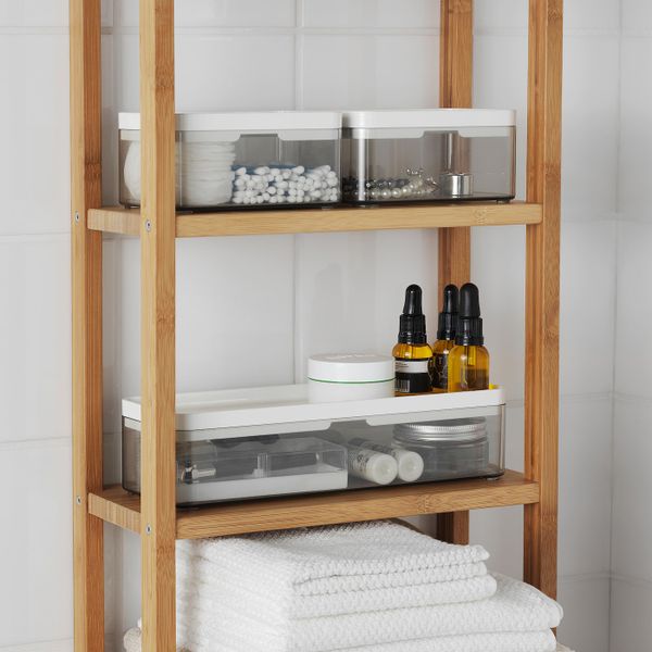 Контейнер, 3 шт., прозрачный серый-белый IKEA BROGRUND БРОГРУНД 603.497.47 - фото 5