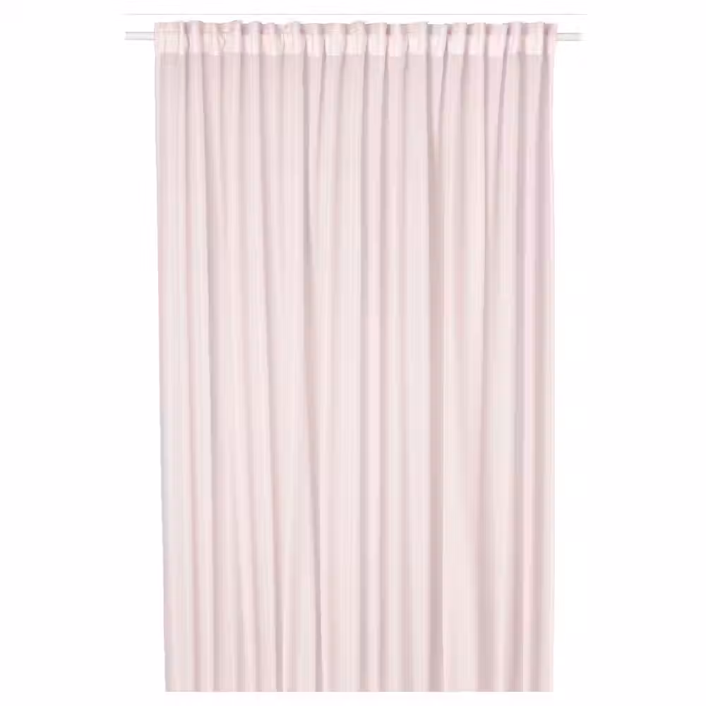 STENFRÖ СТЕНФРЁ Гардина, 1 шт. - розовый/с лентой 300x300 см - фото 1