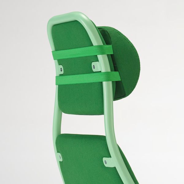 LÖPARBANA ЛЁПАРБАНА Стул для геймеров - Vissle зеленый - схема-чертеж с размерами