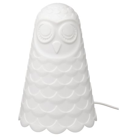 Лампа настольная, белый/сова 23 см IKEA SOLBO СОЛБУ 803.256.94