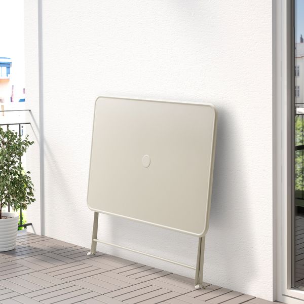 Садовый стол, складной бежевый 115x74 см IKEA САЛЬТХОЛЬМЕН 003.921.21 - фото 3