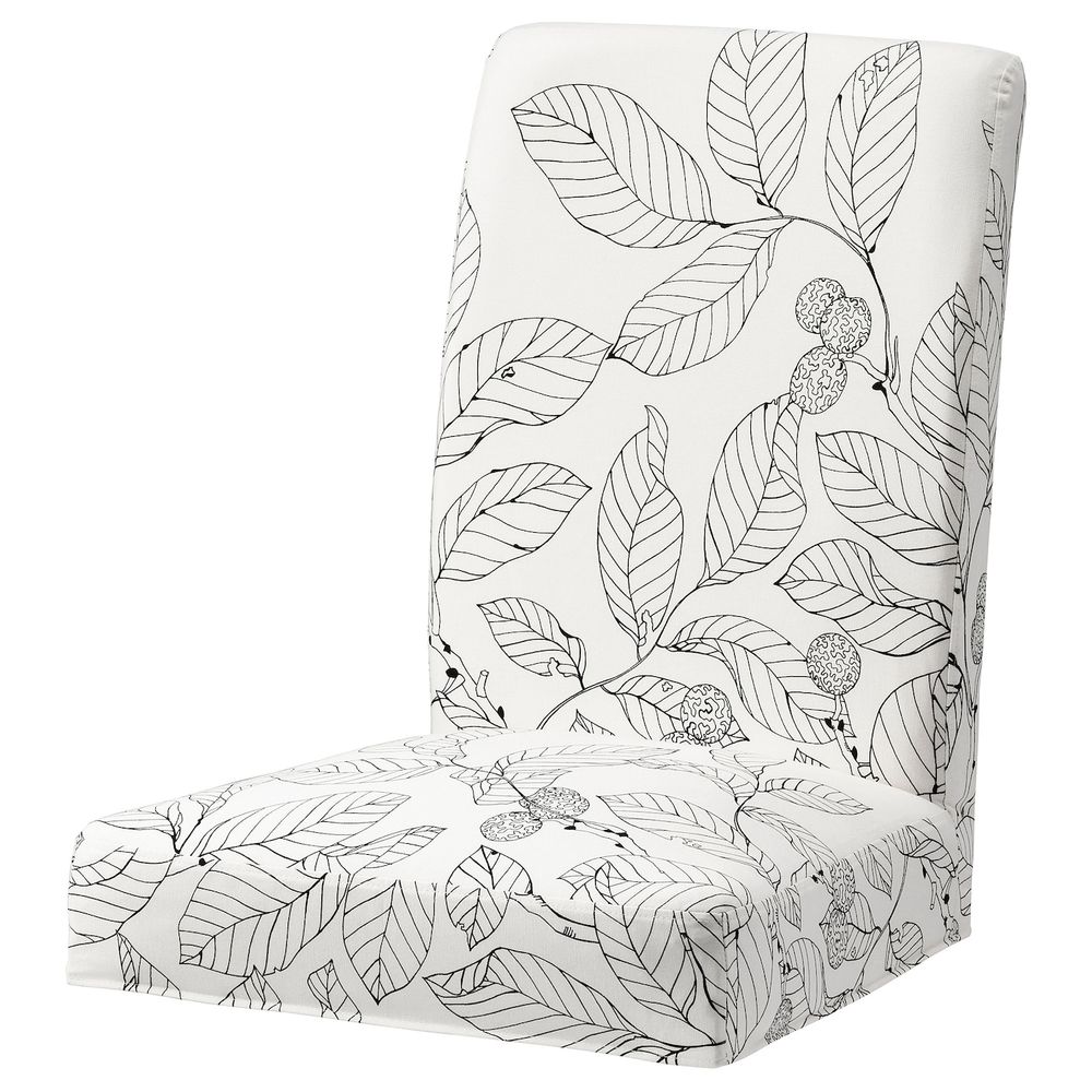 Чехол на стул, Висланда черный-белый IKEA HENRIKSDAL ХЕНРИКСДАЛЬ 304.704.24 - фото 1