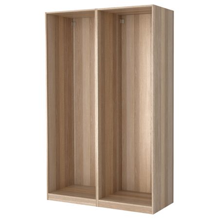 2 каркаса гардеробов, под беленый дуб 150x58x236 см IKEA PAX ПАКС 199.322.33
