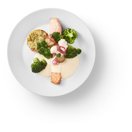 Филе лосося, овощной медальон голландский IKEA 404.678.69