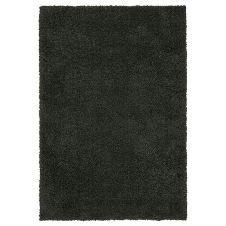 Ковер, длинный ворс, темно-зеленый, 133x195 см IKEA VINDEBÄK 605.078.88