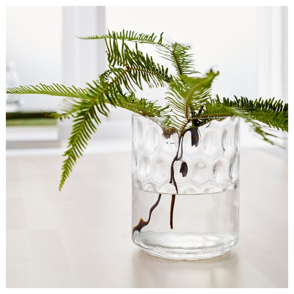 Ваза/фонарь ГОДКЭННА, прозрачное стекло (17 см) - фото 2