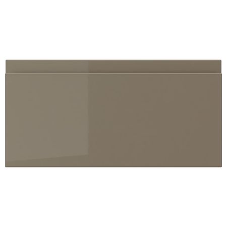 VOXTORP Фронтальная панель ящика - глянцевый темный серо-коричневый 40x20 см
