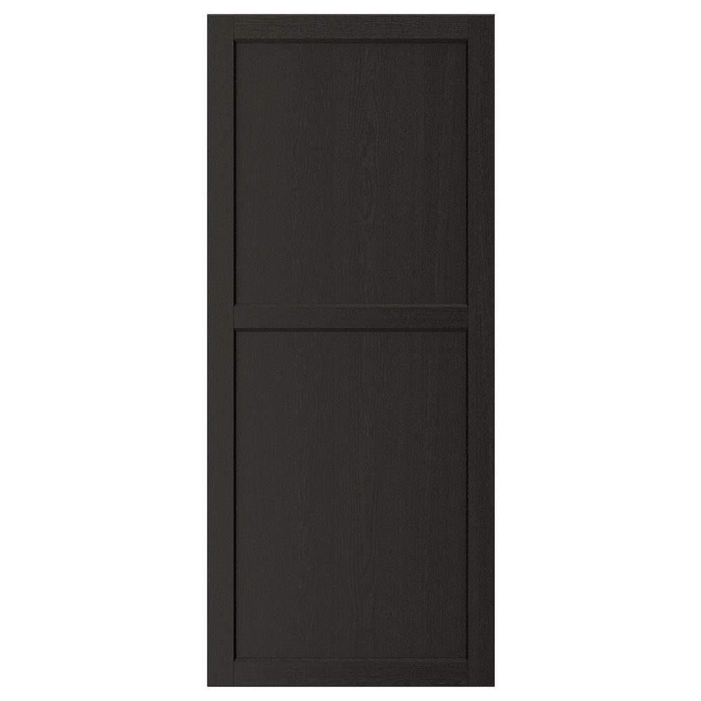 Дверь, черная морилка 60x140 см IKEA LERHYTTAN ЛЕРХЮТТАН 603.564.98 - фото 1