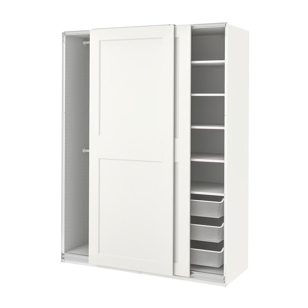 PAX / GRIMO Гардероб - белый/белый 150x66x201 см - фото 1