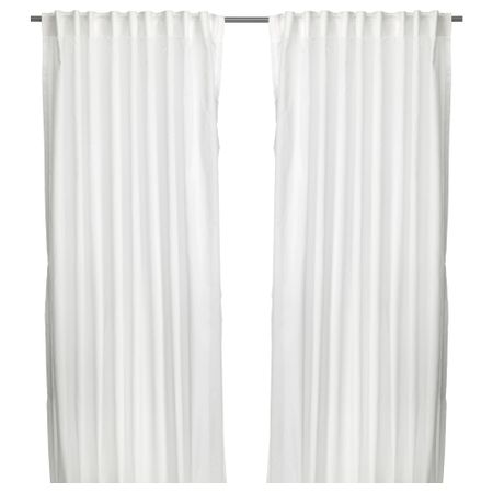 Гардины, 1 пара ВИВАН, белый (145x300 см)