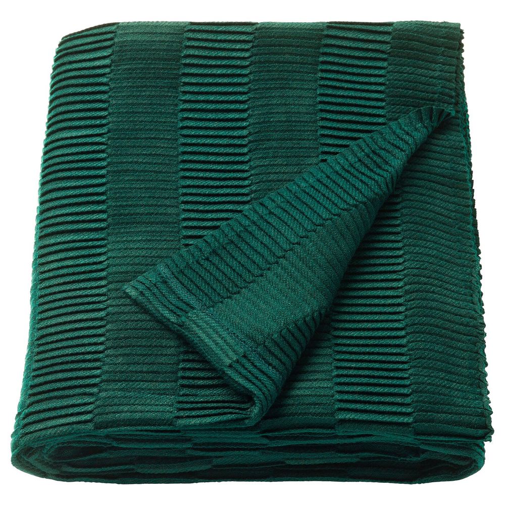 Плед, зеленый, 120x160 см IKEA ВЭГМОЛЛА 803.522.82 - фото 1