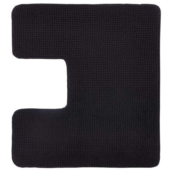 Коврик в туалет ТОФТБУ, черный (55x60 см) - схема-чертеж с размерами