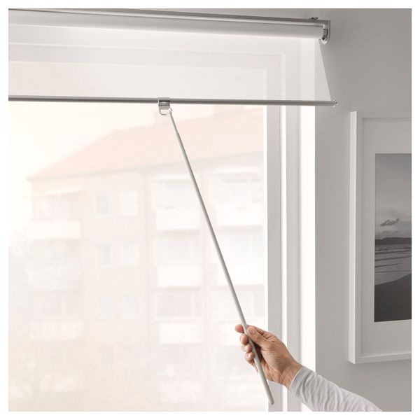 Рулонная штора, белый, 100x195 см IKEA СКОГСКЛЁВЕР 003.706.28 - схема-чертеж с размерами