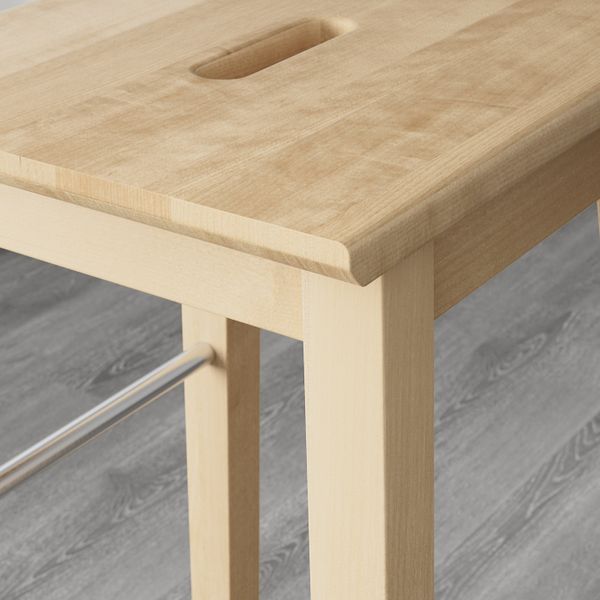 Табурет барный, береза 74 см IKEA NILSOLLE НИЛЬСОЛЛЕ 904.864.60 - фото 3