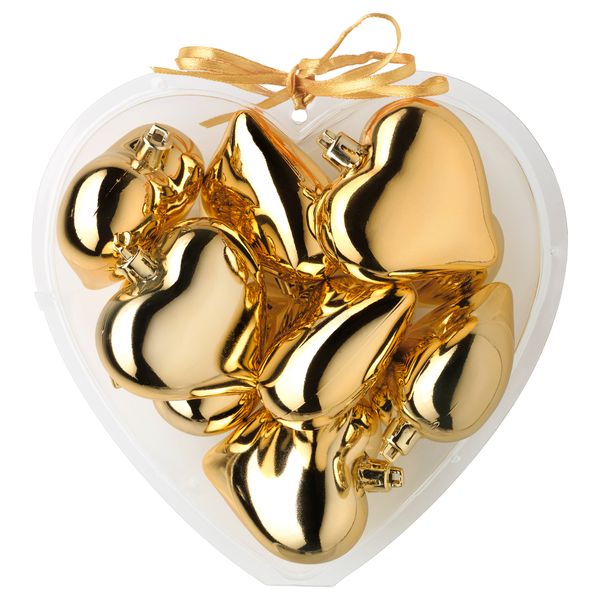 Украшение подвесное ВИНТЕР 2015, сердце золотой - схема-чертеж с размерами