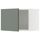 Навесной шкаф, белый, Nickebo матовый серо-зеленый, 60x40 см IKEA METOD МЕТОД 395.655.16