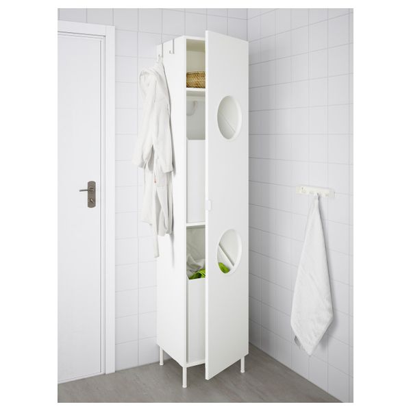 Шкаф, белый 40x38x189 см IKEA LILLÅNGEN ЛИЛЛОНГЕН 991.880.60 - схема-чертеж с размерами