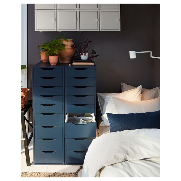 Секция с 9 ящиками, синий 36x116 см IKEA ALEX АЛЕКС 804.462.43 - фото 3