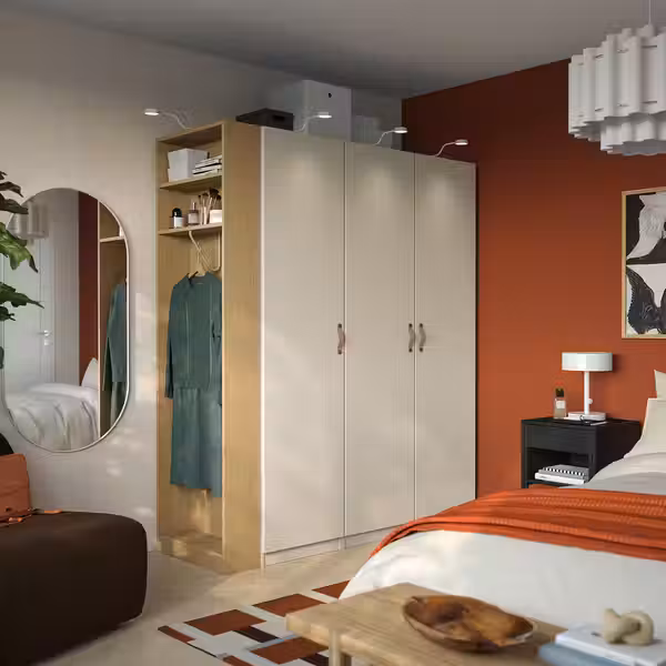 PAX / REINSVOLL Гардероб, комбинация - схема-чертеж с размерами