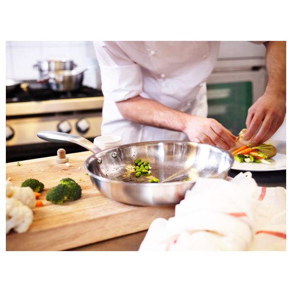 Сковорода, нержавеющая сталь/серый 28 см IKEA SENSUELL СЕНСУЭЛЛ 203.792.46 - фото 6