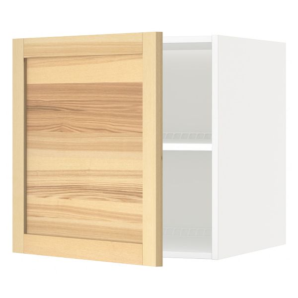 Верхний шкаф на холодильник/морозильн, белый/Торхэмн ясень 60x60 см IKEA METOD МЕТОД 492.259.70 - схема-чертеж с размерами