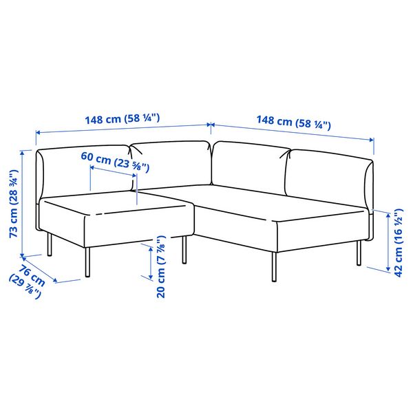 IKEA, дополнительный ракурс - схема-чертеж с размерами