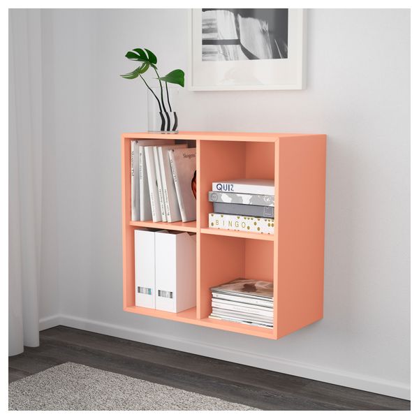 Навесной модуль с 4 отделениями ЭКЕТ, светло-оранжевый (70x35x70 см) - фото 2