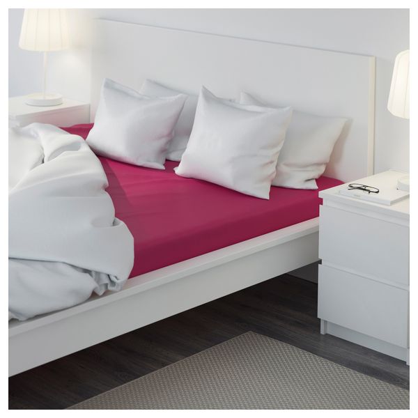Простыня натяжная СЁМНИГ, темно-розовый - фото 3