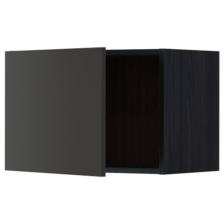 Навесной шкаф, черный, Nickebo матовый антрацит, 60x40 см IKEA METOD МЕТОД 994.981.52