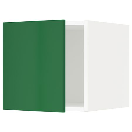 Верхний шкаф МЕТОД, белый, Флэди зеленый (40x40 см)