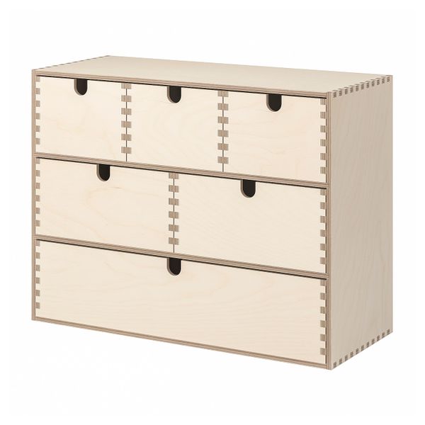 Мини-комод, березовая фанера 42x18x32 см IKEA MOPPE МОППЕ 903.913.63 - фото 6