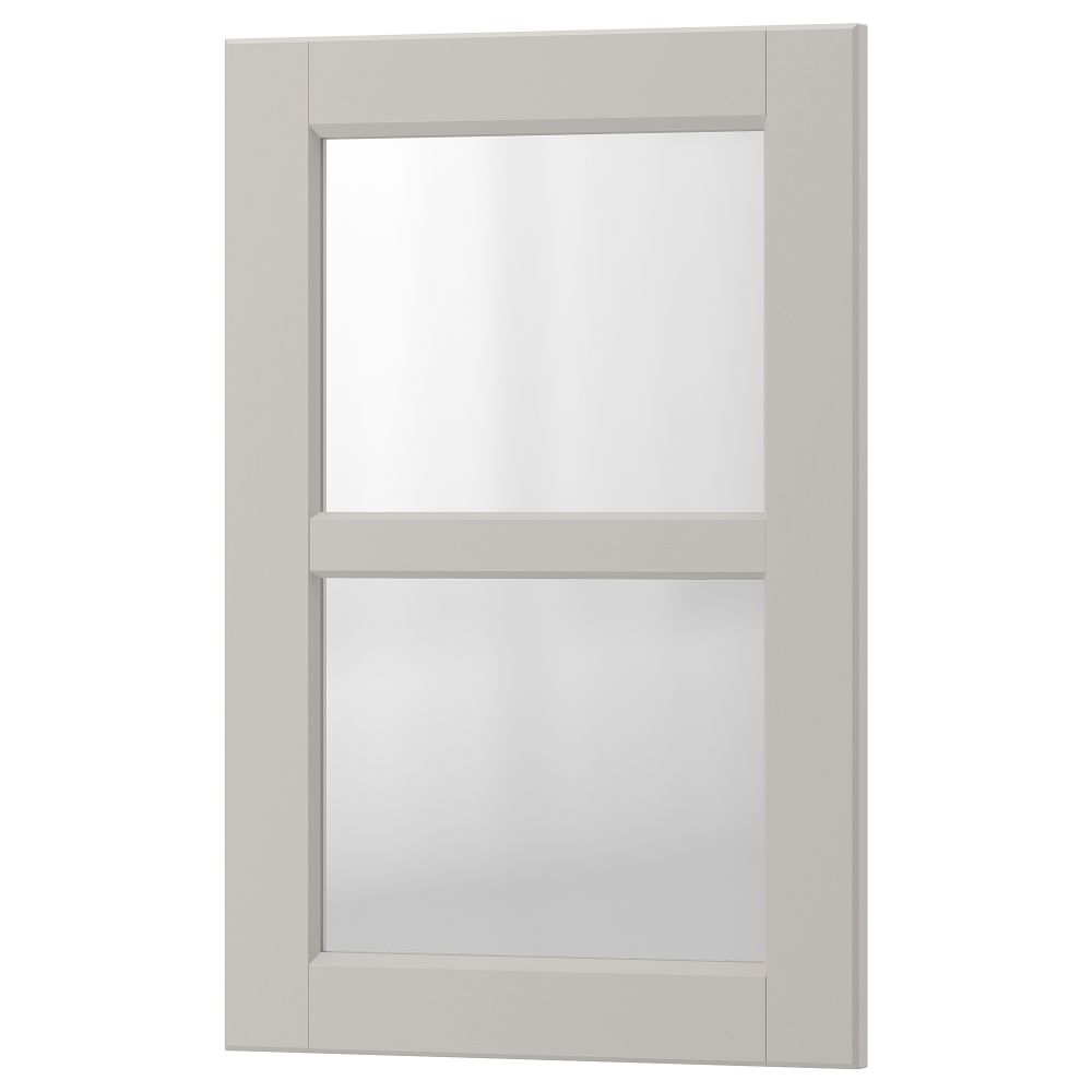 Стеклянная дверь ЛЕРХЮТТАН, светло-серый - схема-чертеж с размерами