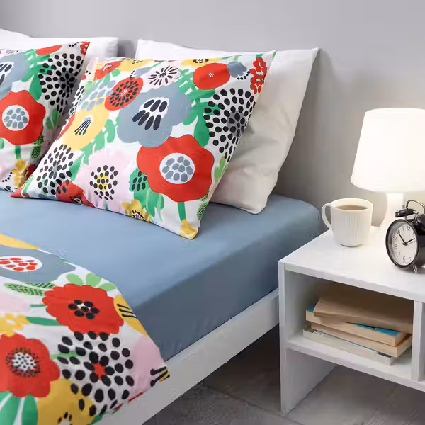 BRUKSVARA БРУКСВЭРА Простыня натяжная - синий 90x200 см - фото 4