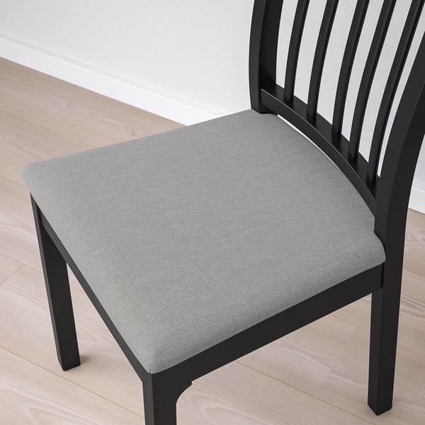 Стул, черный, Orrsta светло-серый IKEA EKEDALEN ЛЕН ЭКЕДАЛЕН 004.343.95 - фото 7