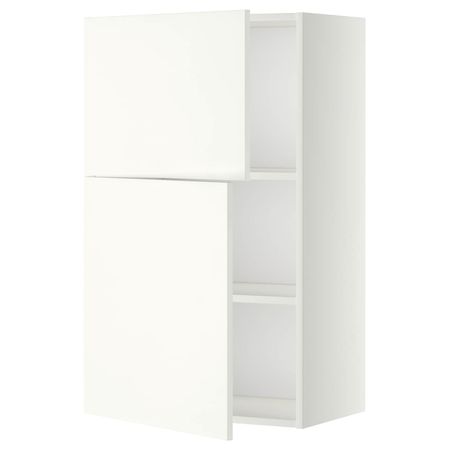 Навесной шкаф с полками/2дверцы, белый/Хэггеби белый 60x100 см IKEA METOD МЕТОД 292.263.29