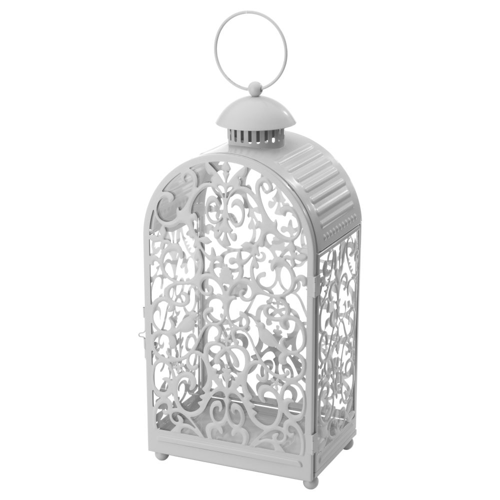 Фонарь для формовой свечи ГОТТГЁРА, д/дома/улицы серый (48 см) - фото 1