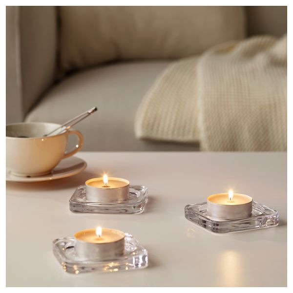 Аромат свеча в металической подставке СИНЛИГ, Мускатный орех и ваниль, серый - фото 3