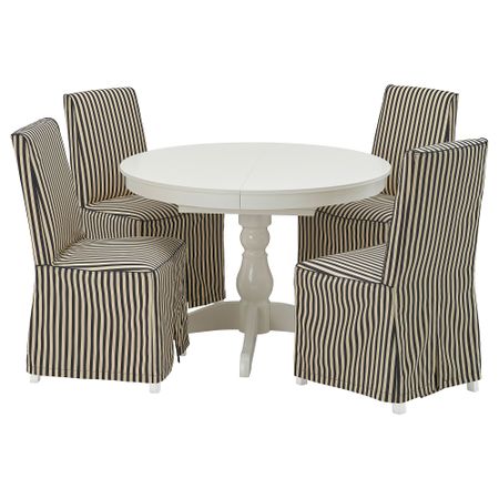 Стол и 4 стула IKEA INGATORP ИНГАТОРП, BERGMUND БЕРГМУНД 795.747.26