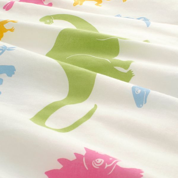 Пододеяльник и наволочка, динозавр/разноцветный 150x200/50x70 см IKEA JÄTTELIK ЙЭТТЕЛИК 504.641.44 - схема-чертеж с размерами
