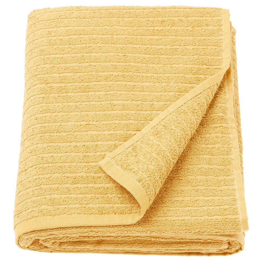 Простыня банная, светло-желтый, 100x150 см IKEA ВОГШЁН 703.555.54 - фото 1