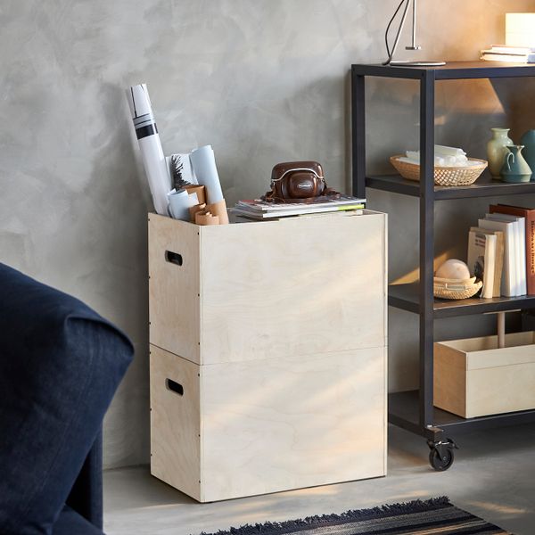 Ящик, березовая фанера 57x33 см IKEA RÅVAROR РОВАРОР 604.545.59 - фото 3