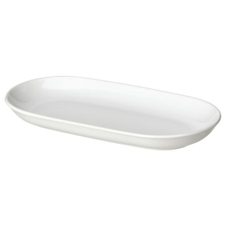 Блюдо, белый, 36x22 см IKEA GODMIDDAG 504.797.20