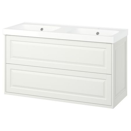 TÄNNFORSEN / ORRSJÖN Шкаф с ящиками и раковиной - белый 122x49x69 см