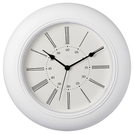 Настенные часы, белый 30 см IKEA SKAJRON СКАЙРОН 004.313.73