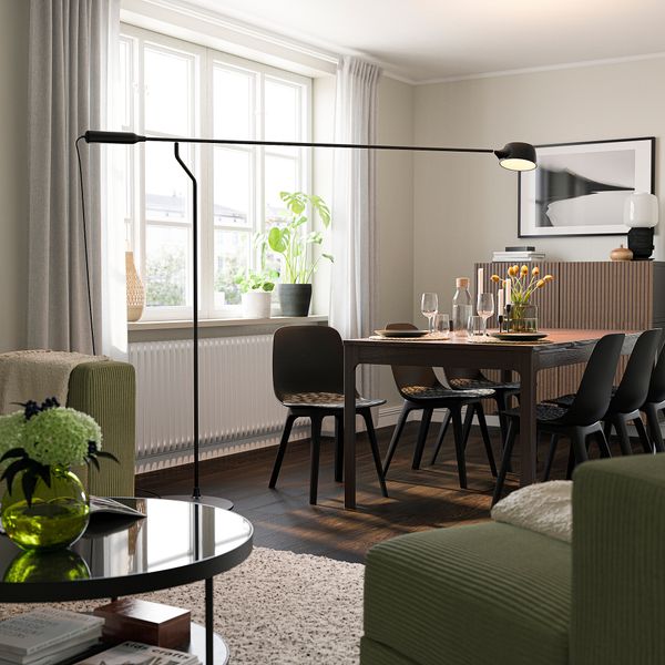 Светильник напольный, светодиодный, регулируемая яркость черный IKEA VÅGHÖJD 105.012.71 - фото 4