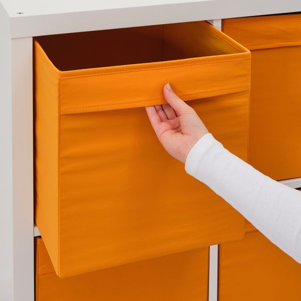Коробка, оранжевый 33x38x33 см IKEA ДРЁНА 604.439.76 - фото 7