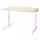 MITTZON МИТТЗОН Письменный стол - березовый шпон/белый 120x80 см