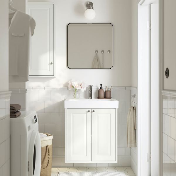 TÄNNFORSEN ТАННФОРСЕН / ORRSJÖN ОРРШЁН Шкаф+дверцы/глуб раковина/смеситель - фото 2